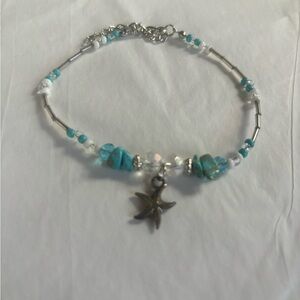 Starfish Beaded Ankle Bracelet NEW